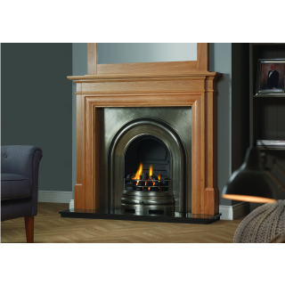 GB Mantels Haversham Clear Oak and Wenge Fireplace Suite