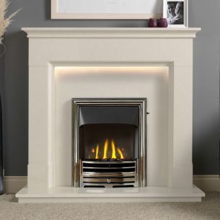 Gallery Langdon Limestone Fireplace Suite 1
