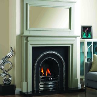 GB Mantels Leith Oak Fireplace Suite