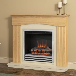 Be Modern Linmere Oak 44'' Electric Fireplace Suite