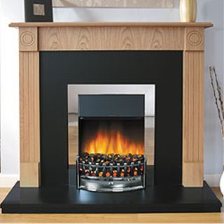 Robinson Willey Wycombe Natural Oak Electric Fire Suite