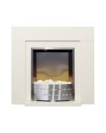 Fireplaces 4 Life Albany Cream 30'' Electric Fireplace Suite