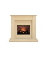 Fireplaces 4 Life Dortmund 48'' Marble Electric Fireplace Suite