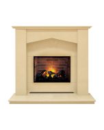 Fireplaces 4 Life Georgia 48'' Marble Electric Fireplace Suite