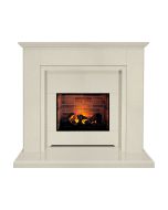 Fireplaces 4 Life Melbourne 48'' Beige Stone Electric Fireplace Suite