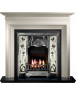 Gallery Asquith Limestone Fireplace Includes Toulouse Cast Iron Tiled Insert