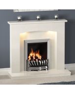 Be Modern Isabelle 45" Marble Fireplace Suite