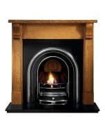 Gallery Bedford Wood Fireplace with Jubilee Cast Iron Arch