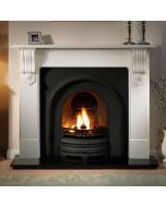 Gallery Kingston 56'' Stone Fireplace With Lytton Cast Iron Arch