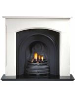 Gallery Woburn Limestone Fireplace Includes Crown Cast Iron Arch