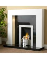 GB Mantels Consett Brilliant White Fireplace Suite