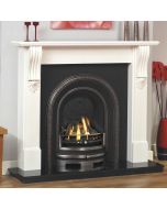 GB Mantels Kingsley Tudor Oak Fireplace Suite