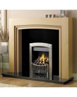 GB Mantels Romford Clear Oak/American Walnut Fireplace Suite