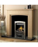 GB Mantels Upminster Oiled Oak Fireplace Suite